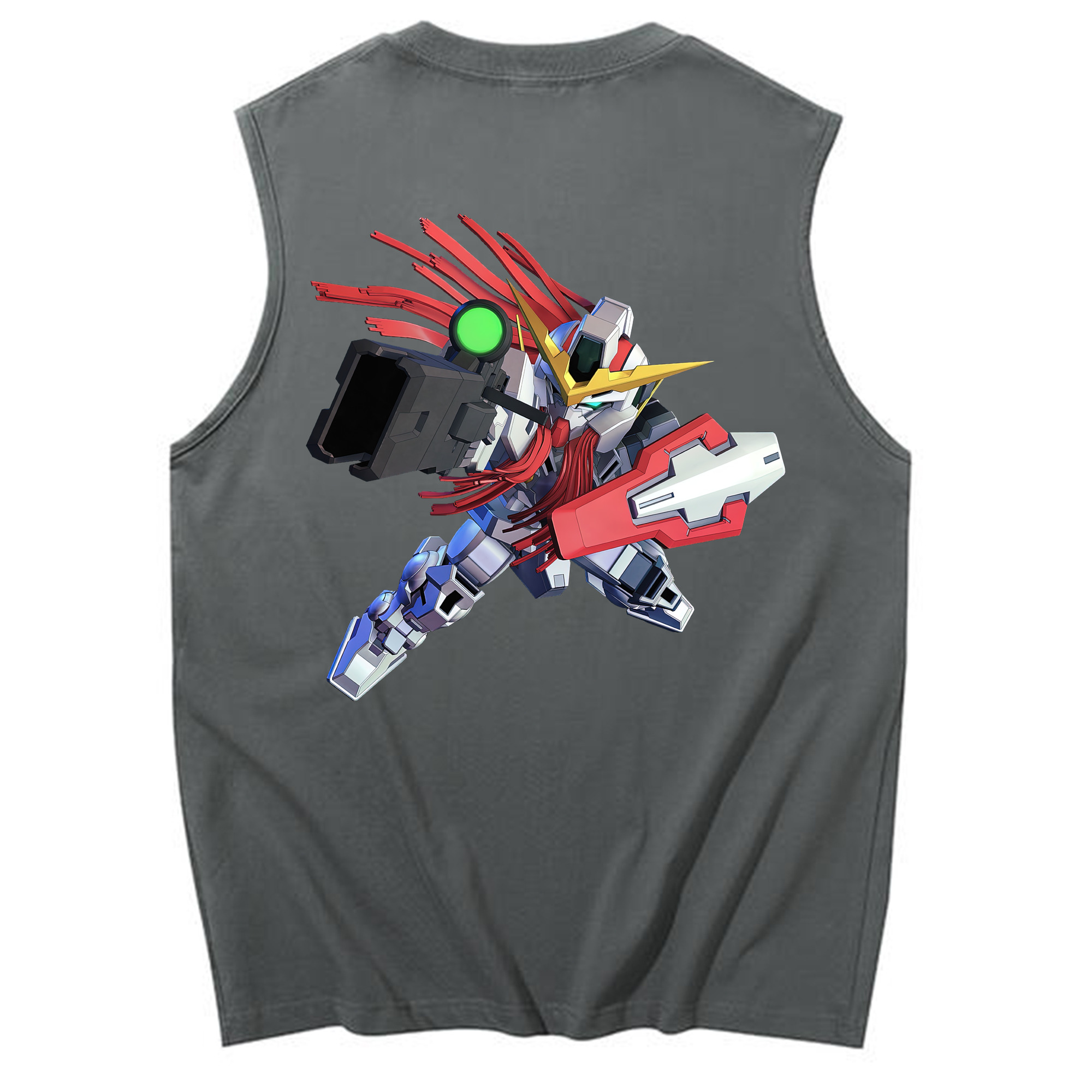 （画像用） 機動戦士ガンダム Mobile Suit Gundam コットン100％タンクトップ（背面プリント）